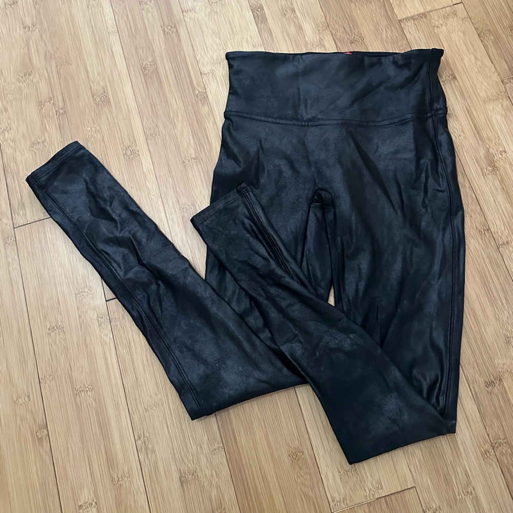 Spanx Faux Leather Leggings Small / Petite